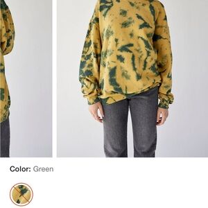 Urban Outfitters Green Tie-Dye Sweater
